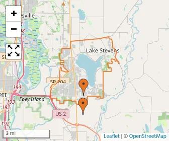 Area schools map